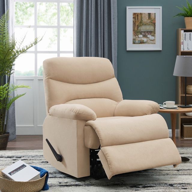 ProLounger Wall Hugger Side Lever Recliner -  - Handy Living: Microfiber, High Density Foam, Pocket Coil