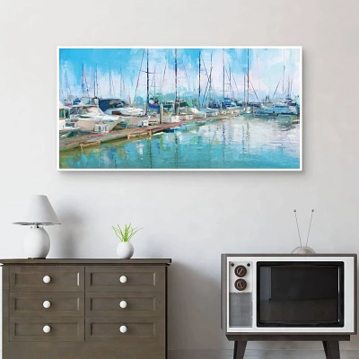 Masterpiece Art Gallery 24x48 Summer Harbor Wall Art