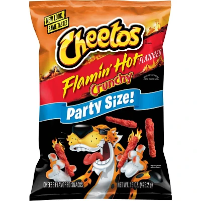 Cheetos Crunchy Flamin Hot Party Size - 15oz