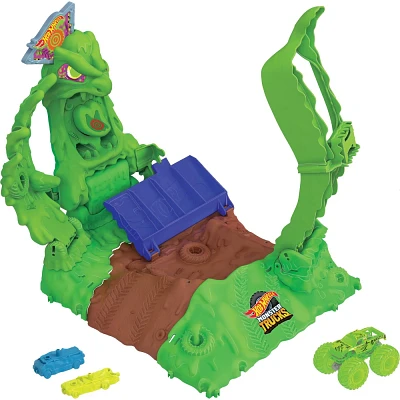 Hot Wheels Monster Trucks Arena Smashers Glow-in-the-Dark Gunkster Set