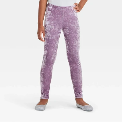 Girl Cruhed Velour Legging