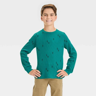 Boy Long Sleeve Printed Thermal T-Shirt