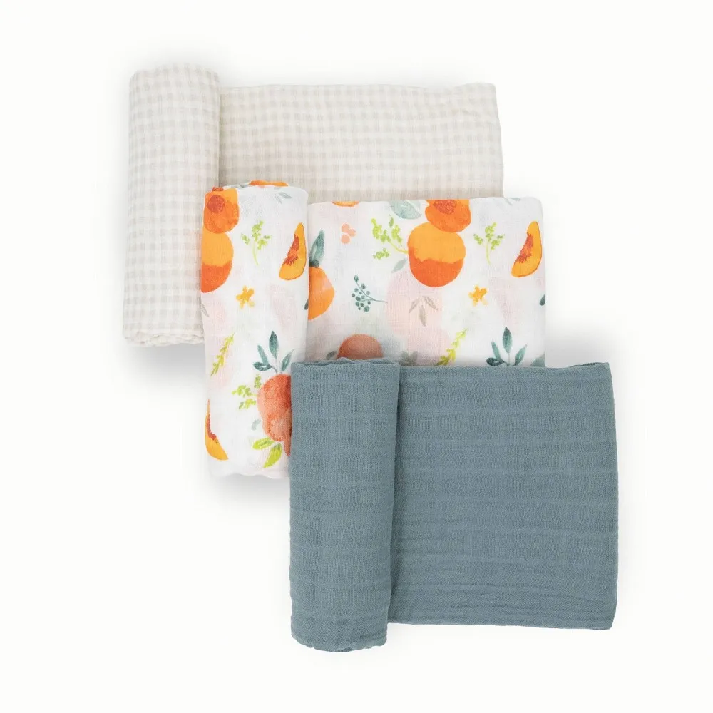 Little Unicorn Cotton Muslin Swaddle Wrap - Georgia Peach 2 - 3pk | The  Market Place