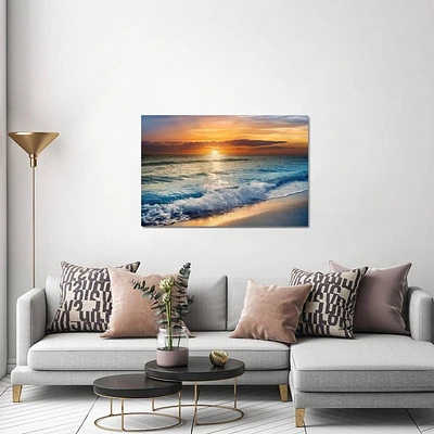 Beach Sunrise In South Florida by Susanne Kremer Unframed Wall Canvas - iCanvas: Gallery Wrap, Gicle Artwork