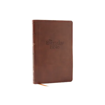 Nkjv, the Everyday Bible, Brown Leathersoft, Red Letter, Comfort Print - by Thomas Nelson (Leather Bound)