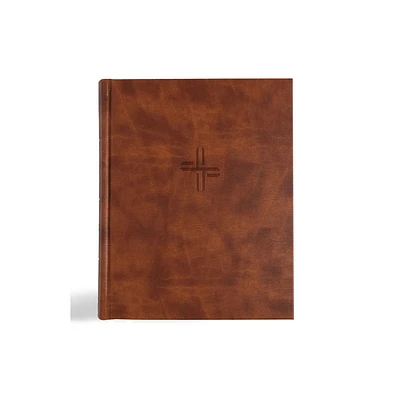 CSB Notetaking Bible, Expanded Reference Edition, Brown Leathertouch Over Board - by Csb Bibles by Holman (Leather Bound)