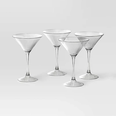 4pk Entertaining Martini Cocktail Glass Set - Threshold