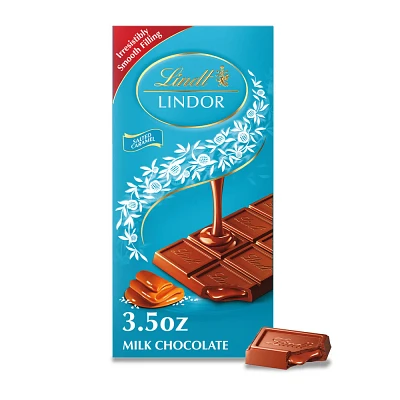 Lindt Lindor Salted Caramel Milk Chocolate Candy Truffle Bar - 3.5oz