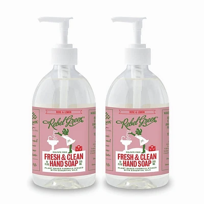 Rebel Green Rose Lemon Hand Soap - 24 fl oz/2pk