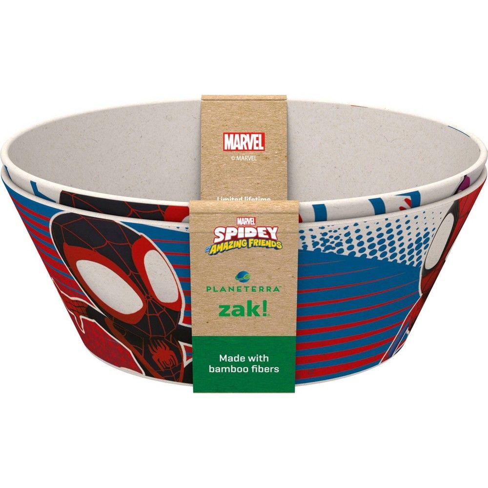 Marvel Spider-Man Manga Panels Ceramic Ramen Bowl with Chopsticks Set