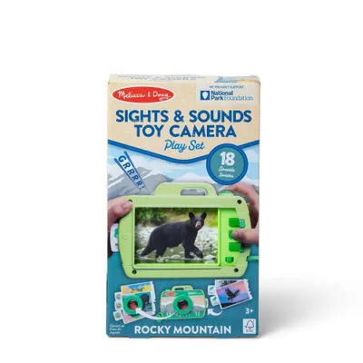 Melissa & Doug Rocky Mountain National Park Sights and Sounds Wooden Toy Camera Play Set