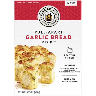 King Arthur Pull Apart Garlic Bread Mix Kit - 15.25oz