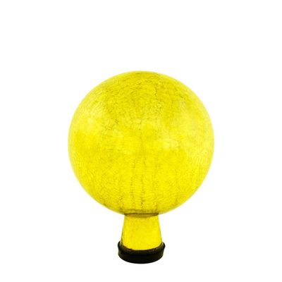 Achla Designs 6 D Reflecting Glass Gazing Decorative Globe Lemon Yellow: Outdoor Garden Ornament, Crackle Finish