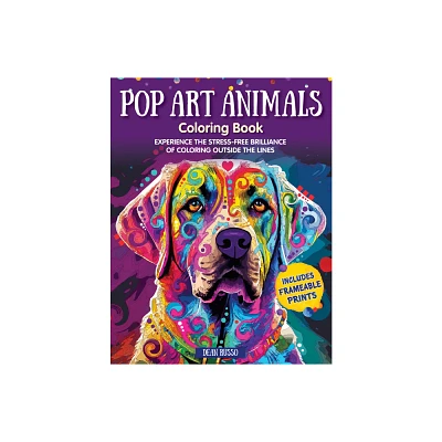 Pop Art Animals Coloring Book - by Dean Russo (Paperback)