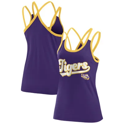 NCAA LSU Tigers Womens Two Tone Tank Top