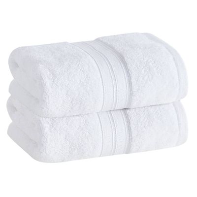 2pk Cotton Rayon from Bamboo Hand Towel Set White - Cannon: OEKO-TEX Certified, Low Lint, Quick Dry