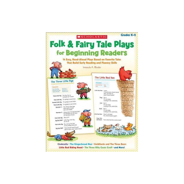 Folk & Fairy Tale Plays for Beginning Readers - by Immacula Rhodes (Paperback)