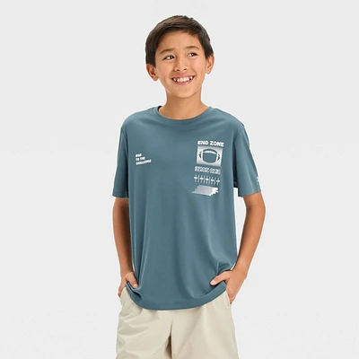 Boys Short Sleeve End Zone Graphic T-Shirt