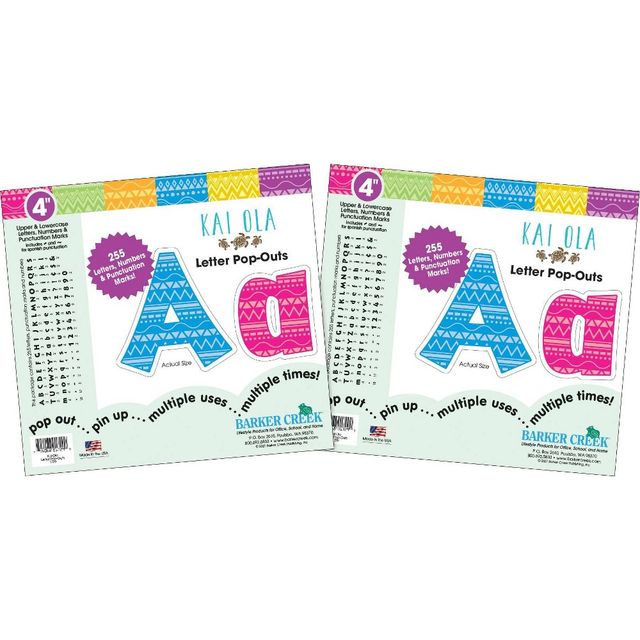 2pk 4 Letter Pop-Outs Kai Ola - Barker Creek