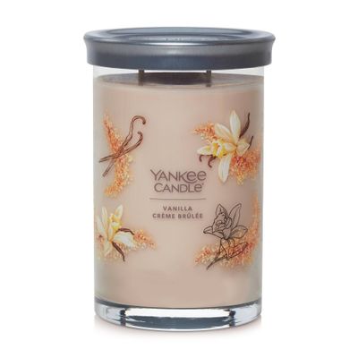 20oz Signature Large Tumbler Candle Vanilla Creme Brulee - Yankee Candle: Soy Wax Blend, Dual Wick, Glass Jar, 100hr Burn Time