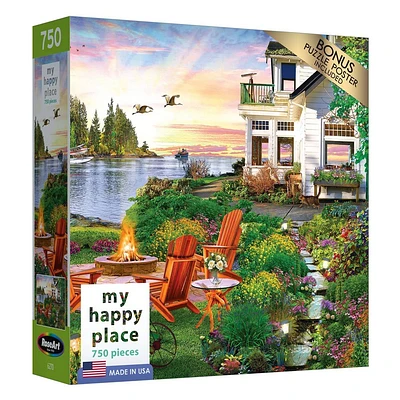 Cra-Z-Art My Happy Place 750 pc Jigsaw Puzzle Harbor House