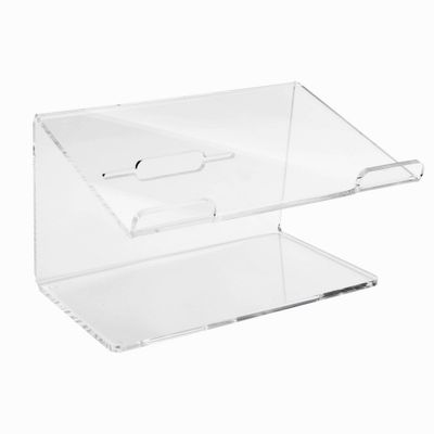 Acrylic Laptop Stand - russell+hazel: Clear Desk Organizer, Office Supplies, Acrylic Desk Accessories, 14 Width