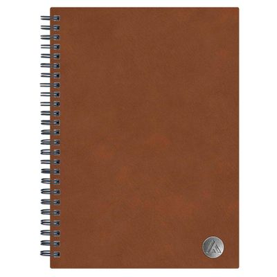 Lined Journal Safety Wirebound Non-Dated 5.75x8.5 Tan - Blue Sky