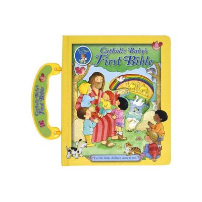 Catholic Babys First Bible - by Judith Bauer (Board Book)