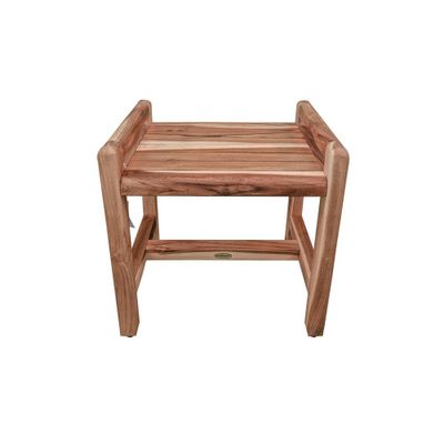 20 Eleganto ED982 Wide Teak Shower Bench with Handles - EcoDecors