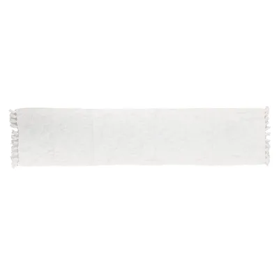 90 x 20 Cotton Textured Table Runner White - Threshold