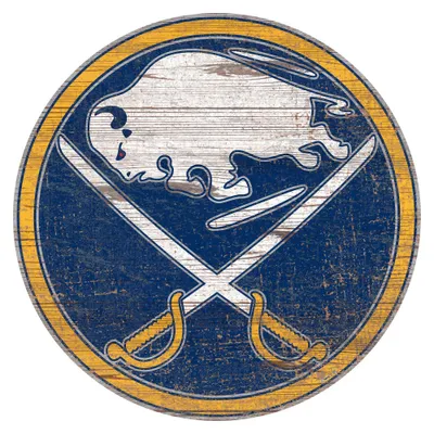 NHL Buffalo Sabres Distressed Logo Cutout Sign