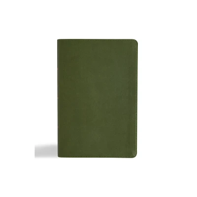 CSB Oswald Chambers Bible, Olive Leathertouch - by Csb Bibles by Holman (Leather Bound)