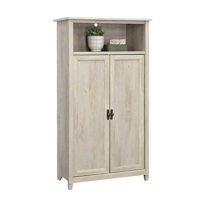 Sauder Edge Water 2 Door Storage Cabinet Chalked Chestnut