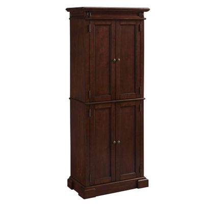 Americana Kitchen Pantry Cherry - Home Styles: Hardwood Storage, Traditional Design, Adjustable Shelves