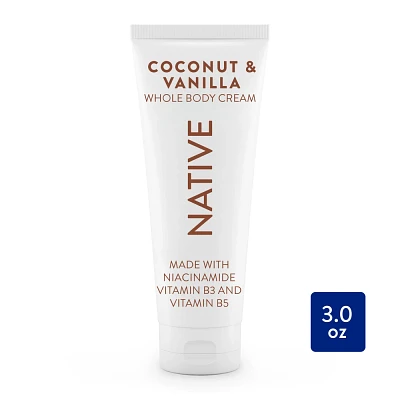 Native Aluminum Free Whole Body Deodorant Cream - Coconut & Vanilla - 3oz