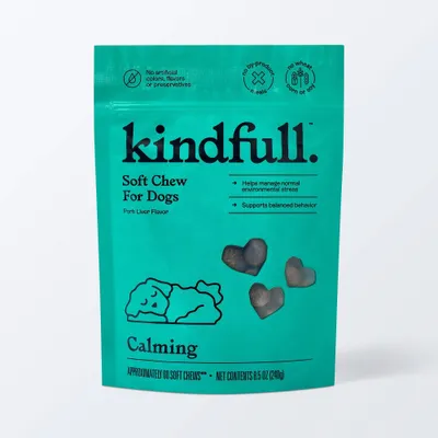 Calming Soft Chews for Dogs - Pork Flavor - 60ct - Kindfull