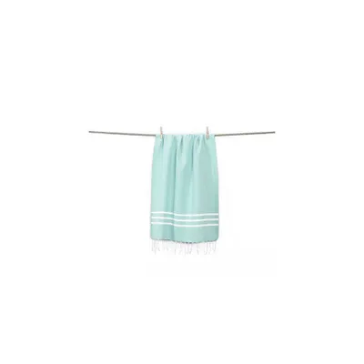 Alara Pestemal Striped Beach Towel Aqua - Linum Home Textiles: 100% Lightweight, Quick-Dry