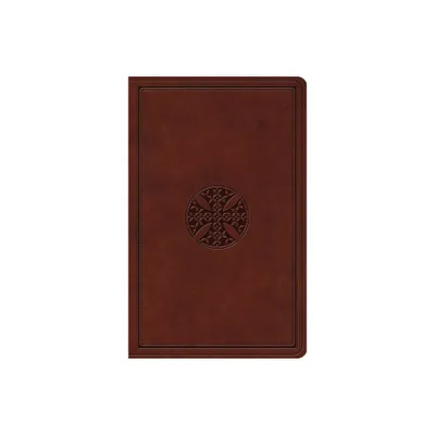 ESV Value Thinline Bible (Trutone, Brown, Mosaic Cross Design) - (Leather Bound)