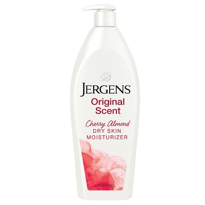 Jergens Original Scent with Cherry Almond Essence Dry Skin Moisturizer, Long Lasting Hydration