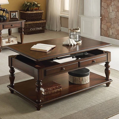 Acme Furniture Farrel Coffee Table Walnut Finish