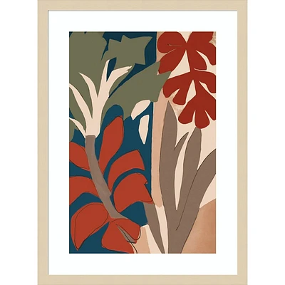 Amanti Art  Botanical Impression No 1 by Treechild Wood Framed Wall Art Print: Modern Lithograph, Hardwood Frame