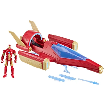 Marvel Avengers Iron Man Repulsor Blast Battle Jet and Action Figure