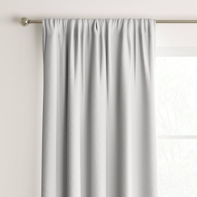 42x63 Room Darkening Heathered Window Curtain Panel White - Room Essentials: Noise Reduction, UV Protection, Thermal Insulated