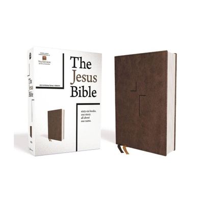 The Jesus Bible, NIV Edition, Leathersoft, Brown, Comfort Print - by Zondervan (Leather Bound)