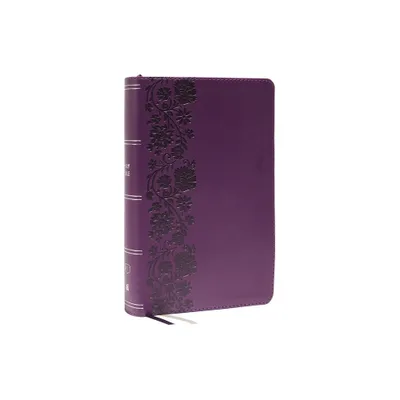 KJV Holy Bible: Large Print Single-Column with 43,000 End-Of-Verse Cross References, Purple Leathersoft, Personal Size, Red Letter, (Thumb Indexed):