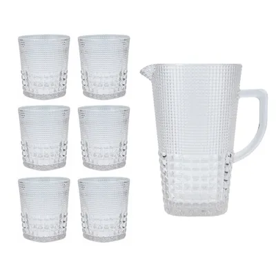 50.7oz and DOFs 11.5oz Malcolm Pitcher Set Clear - Fortessa Tableware Solutions