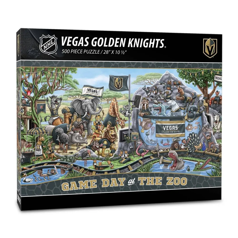 Vegas Golden Knights NHL Vegas Golden Knights Game Day At The Zoo Puzzle -  500pc | The Market Place