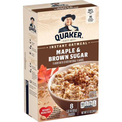 Quaker Instant Oatmeal Maple Brown Sugar 8ct