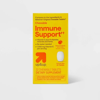 Immune System Support Chewable Tablets - Citrus Flavor - 32ct - up&up