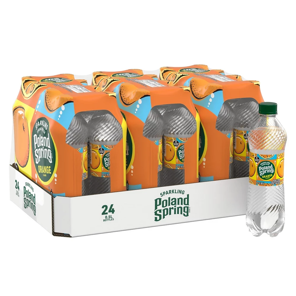 Poland Spring Orange Sparkling Water